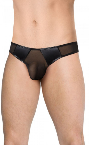 Стринги с вставками из wet-look