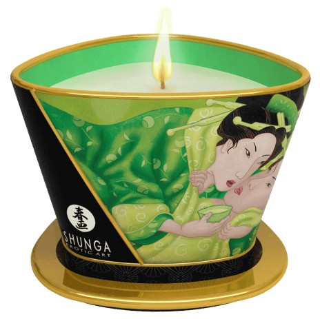 Массажная свеча с ароматом зеленого чая