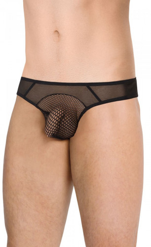 Трусы в крупную сетку по центру