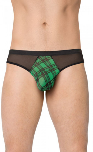 Сексуальные трусы с клетчатой вставкой