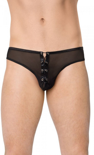 Пикантные стринги со шнуровкой