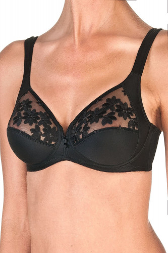 Бюстгальтер на косточках черный